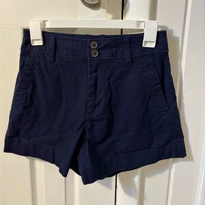Navy Women’s pleated shorts